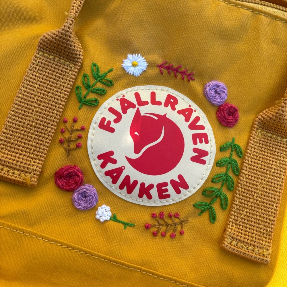 Hand Embroidered Fjallraven Kanken